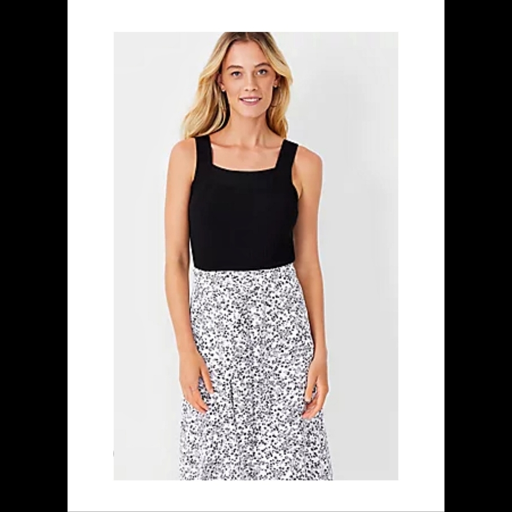 NWT Ann Taylor Ribbed Shell Tank - Picture 2 of 4